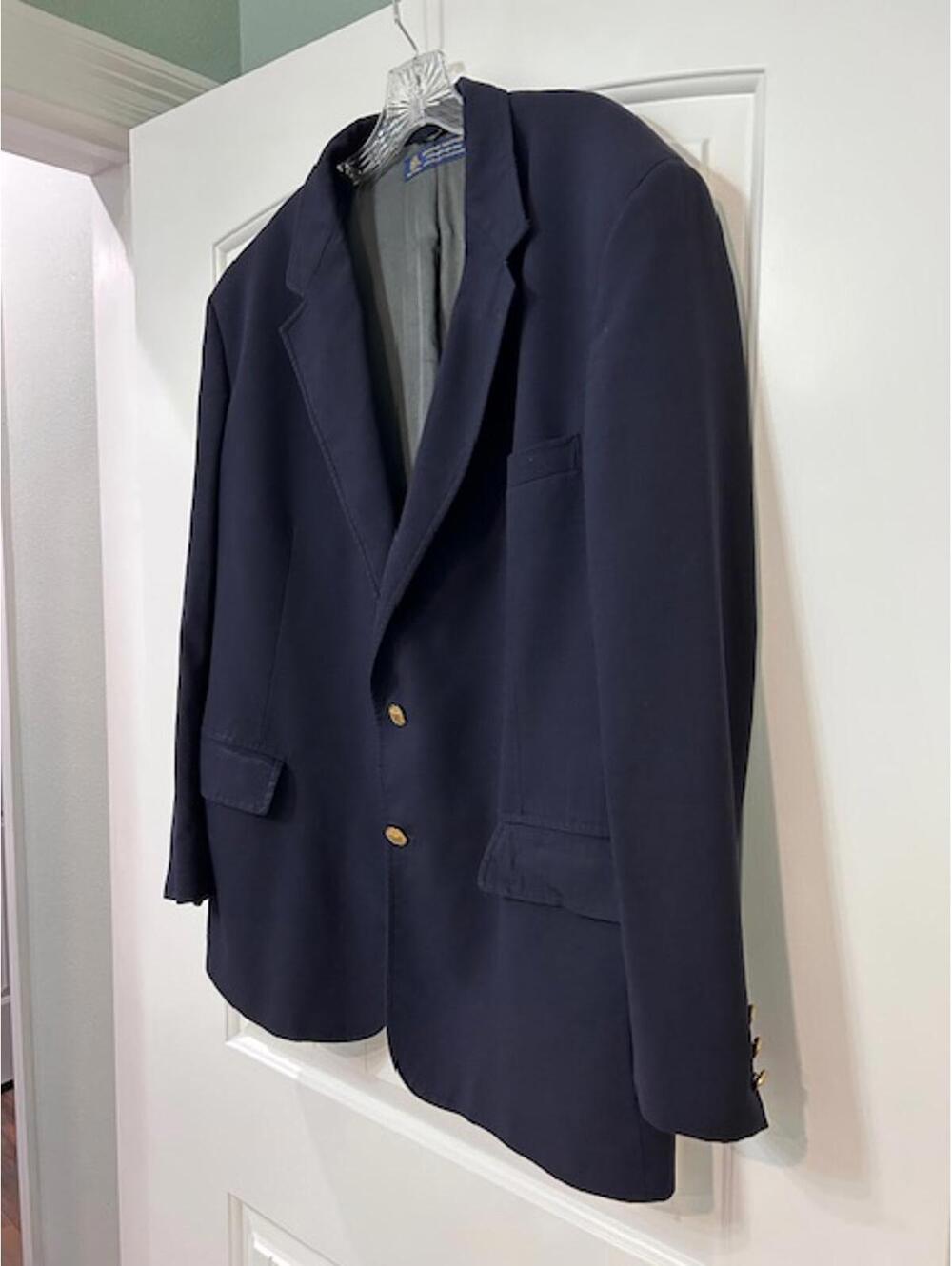Brooks Brothers Wool Blazer Navy  (Vintage) Approx. 41R GUC